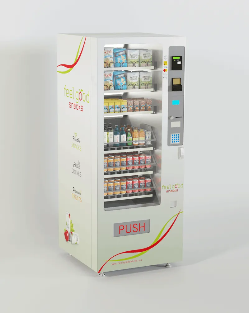 Vending machine at a transportation company in Bolton, Ontario