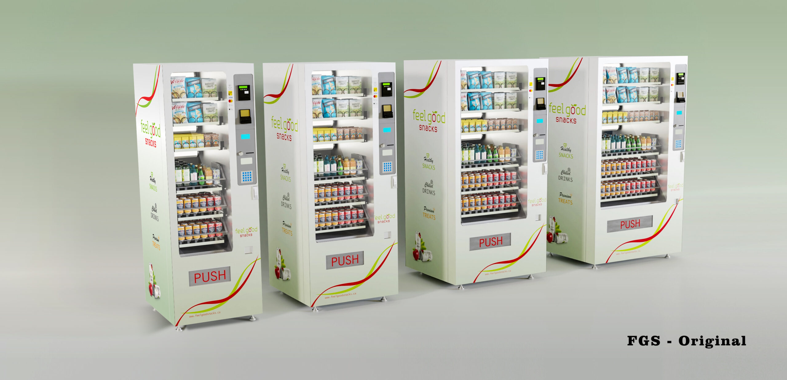 Feel Good Snacks FGS Original vending machine